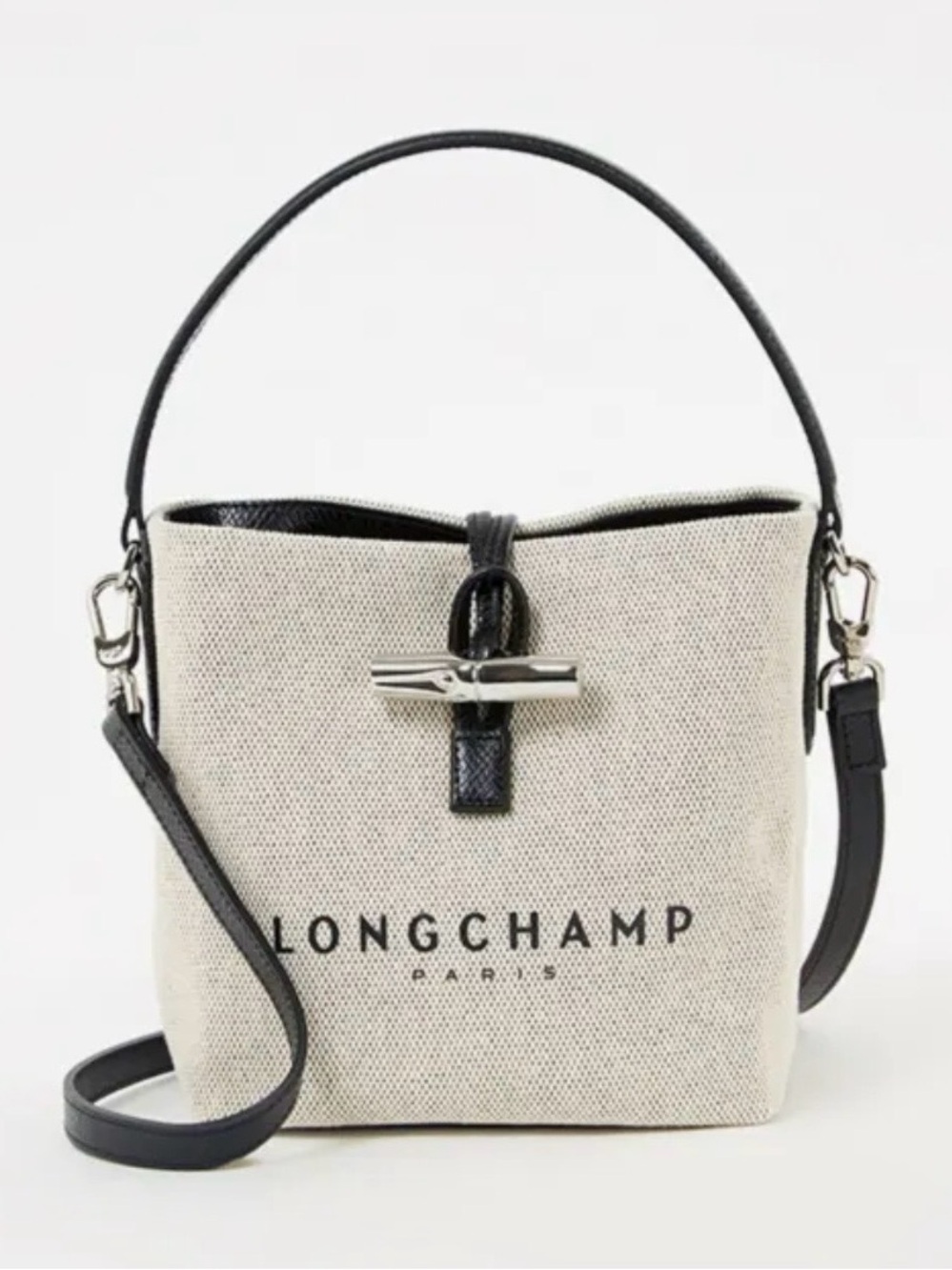 Women's Metallic Essential Xs Logo Canvas Bucket Bag